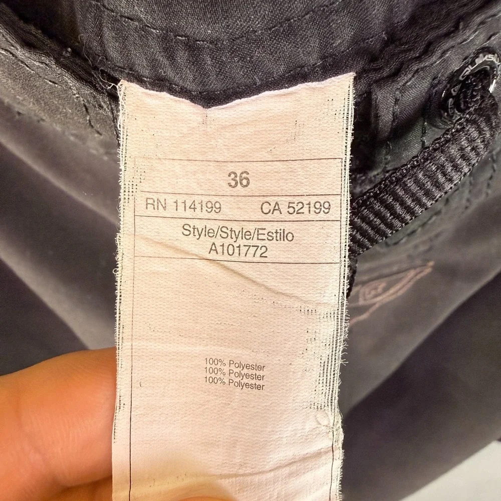 Y2K Quicksilver Board‎ Shorts Black 36 Surfing Swim Embroidered